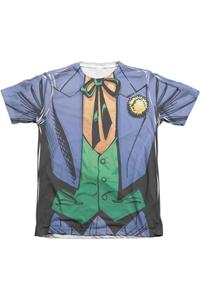 Футболка с коротким рукавом из полиэстера/хлопка для взрослых с изображением Бэтмена Джокера Gildan, белый