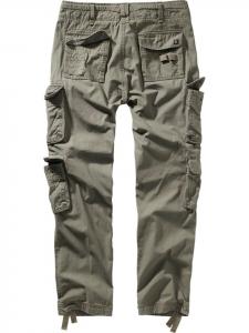 Брюки-карго Pure Slim Fit Pants зеленого цвета Brandit