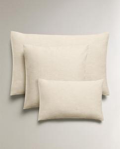 Наволочка Zara Home Plain Cushion Cover, светло-кремовый