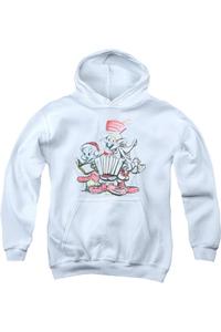 Толстовка с капюшоном Looney Tunes Holiday Sketch для молодежи Gildan, белый