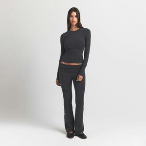 Лонгслив Skims Cotton Jersey, пепельный