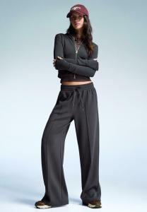 Толстовка Bershka Zip-up sweatshirt, Grey