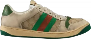 Кроссовки Gucci GG Screener Distressed GG Canvas, тан