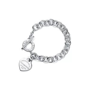 Браслет Tiffany & Co. Return to Tiffany Heart Tag Toggle, серебро