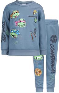 Детский костюм Nickelodeon Teenage Mutant Ninja Turtles, Sweatshirt and Pant, 2 предмета, серо-голубой