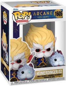 Виниловые фигурки Funko Pop! TV: Arcane League of Legends, Heimerdinger with Poro, 9,3 см/3,2 см