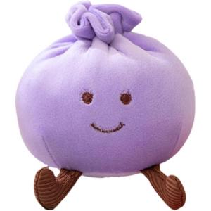 Маленькая сумка с плюшевыми куклами в виде пельменей высотой 13cm XUANBEIBEI, фиолетовый