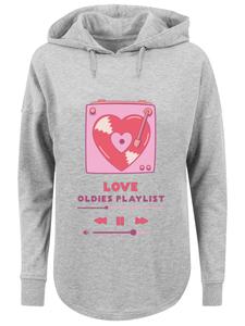 Толстовка F4NT4STIC Love Oldies Playlist Valentinstag, Grey