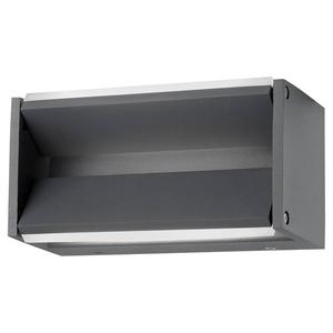 Уличный настенный светильник Nova Luce Twin, алюминий / акриловое стекло - темно-серый