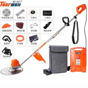 TOSRWELL TOSRWELL маленькая перезаряжаемая электрическая газонокосилка 7506 рюкзак большой аккумулятор 20А одна зарядка одна зарядка Torsweil