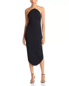 Платье-Миди без бретелей Aurelius Black Halo, черный