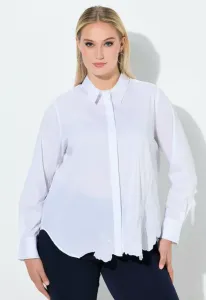 Рубашка с фигурным подолом Ulla Popken, Off-White