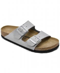Женские сандалии Arizona Synthetics от Finish Line Birkenstock, Glitter Silver