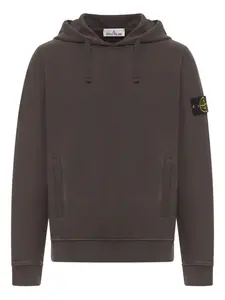 Худи с логотипом Stone Island, коричневый
