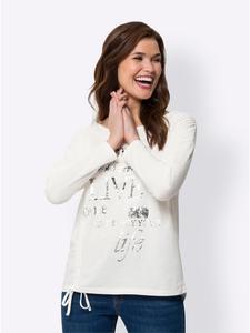 Рубашка с длинными рукавами цвета экрю Heine