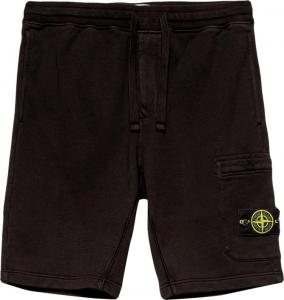 Шорты Stone Island Logo Patch Shorts 'Black', черный
