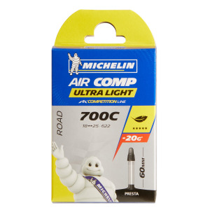 Велосипедная труба 700×18/25 Ultralight French Valve (Presta) 60 мм MICHELIN