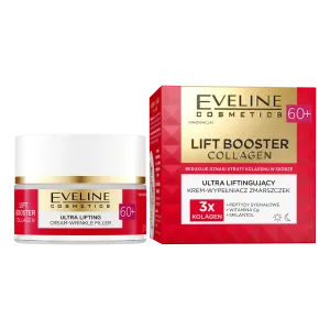 Ультралифтинговый крем-филлер против морщин для лица 60+ Eveline Cosmetics Lift Booster Collagen, 50 мл