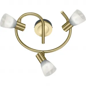 Светильник TRIO LED потолочный LEVISTO E14 LED потолочная лампа, LED потолочный светильник Trio Leuchten, Messingfarben