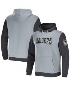 Мужская коллекция nfl x darius rucker от grey, charcoal las vegas raiders пуловер с капюшоном с цветными блоками Fanatics, мульти