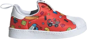 Кроссовки Adidas LEGO x Superstar 360 I, красный