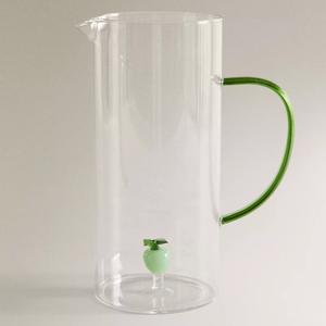 Кувшин Zara Home Glass With Apple Handle, 1 л, прозрачный