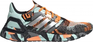 Кроссовки Adidas UltraBoost 20 'Geometric Pack - Signal Orange Mint', синий