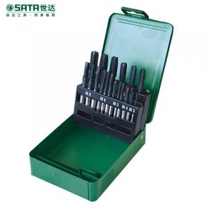 SATA 50453 Набор метчиков для крупной резьбы из быстрорежущей стали, 21 предмет
