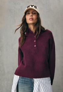 Джемпер Stradivarius WITH BUTTONS, Dark Red