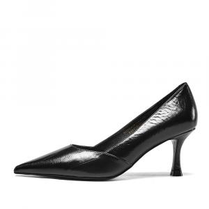 YEARCON Женские туфли на высоком каблуке бордового цвета