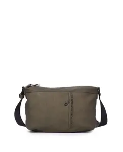 Маленькая вертикальная женская сумка-бандо цвета хаки Kcb