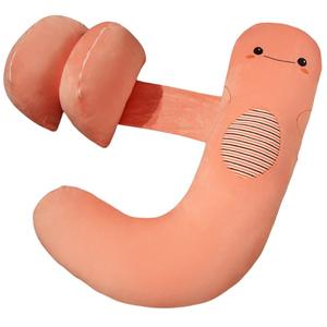 Подушка для бокового сна с мультяшным принтом, U-образная защита для поясницы, длинная кукла Mise