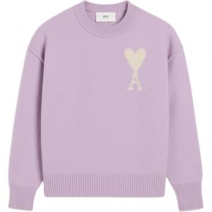 Ами Париж Ами Де Кер вязаный свитер AMIPARIS, фиолетовый