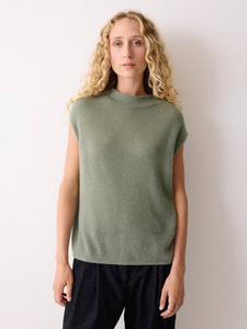 Топ-майка с каплевидными рукавами Pure Cloud Cashmere Jigsaw, Green