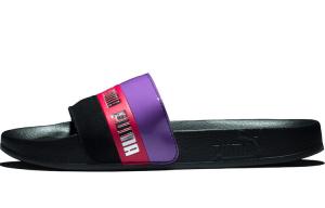 Шлепанцы и сланцы PUMA Damen Sandale Leadcat Remix Slide Black/Purple Women's