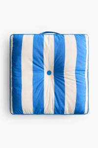 Подушка на стул H&M Outdoor Floor, 60X60 см, голубой/белый