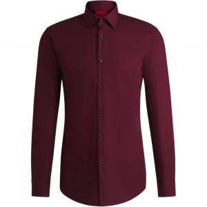 HUGO BOSS Бордовая мужская рубашка