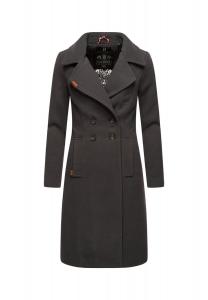 Шерстяное зимнее пальто NAVAHOO, антрацит