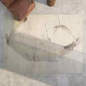 AOVOC Ковер 200х300 см для гостиной/спальни в японском стиле wabi-sabi, современный, светлый, Yala Pink 04