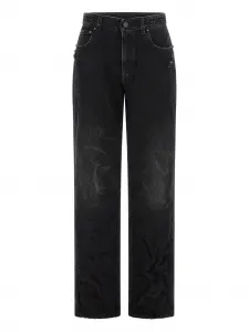 Джинсы в городском стиле с эффектом поношенности Balenciaga, черный