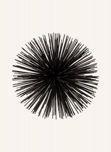 Декоративная фигурка Pols Potten PRICKLE SMALL, диаметр 18 см, черный