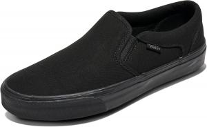 Кроссовки Vans Men's Asher Slip-On Shoe, Black/Black