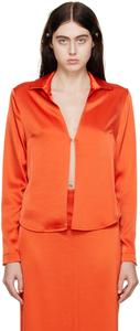 SSENSE Эксклюзивная оранжевая рубашка с крючками Paris Georgia