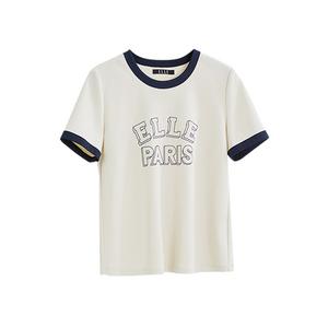 Футболка с рукавом дроп-шоулдер женская ELLE, бежевый