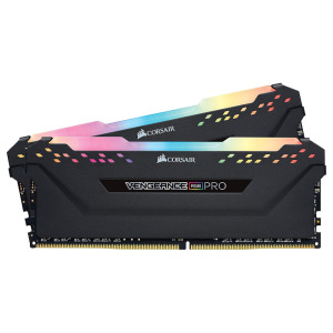 Оперативная память Corsair Vengeance RGB PRO, 32 Гб DDR4 (2x16 Гб), 3200 МГц, CL16, CMW32GX4M2E3200C16, черный