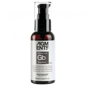 Маска для волос pigments color gold Alfaparf Milano, grey bl - grey black, объем 90 мл