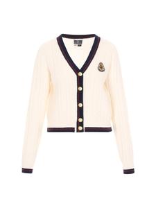 DreiMaster Женский кардиган кремового, темно-синего и винно-красного цвета