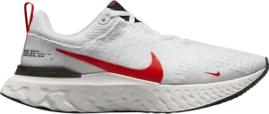 Кроссовки Nike React Infinity Run Flyknit 3 'White Light Crimson', белый