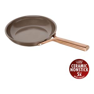 Сковорода ZWILLING, Milano, 20 см, алюминий, керамическое покрытие, коричневый