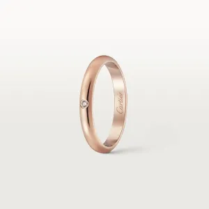 Обручальное кольцо Cartier 1895, розовое золото/бриллиант